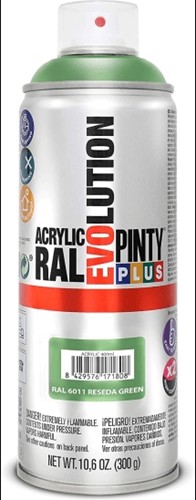Spuitverf Pintyplus EVO 400ml RAL 609 Resadagroen – Verfspray voor Bloemen, Decoratie en Klussen  – Verfspray voor Bloemen, Decoratie en Klussen