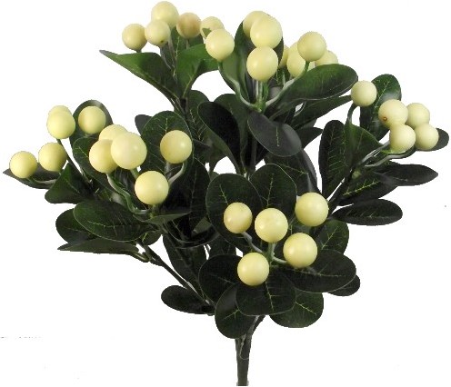 Besjesboeket Cream 38cm. Besjesboeket cluster bush