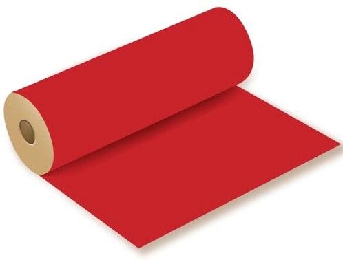 Bloemenpapier KRAFTPAPIER ROL 50cm. X 3kg RED cadeaupapier WITH POLISHED FINISH