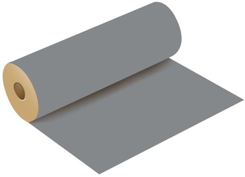 Bloemenpapier KRAFTPAPIER ROL 50cm. X 3kg BRIGHT SILVER cadeaupapier WITH POLISHED FINISH