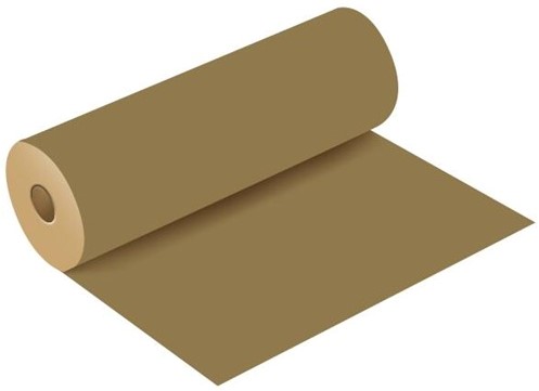 Bloemenpapier KRAFTPAPIER ROL 50cm. X 3kg BRIGHT GOLD cadeaupapier WITH POLISHED FINISH