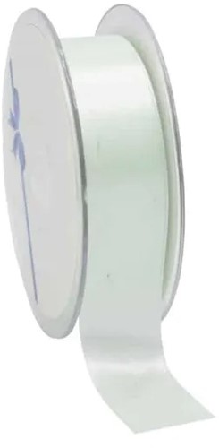 Dubbelsatijn 25mm x 25m Mint Double Faced Satin Ribbon Dubbelsatijn