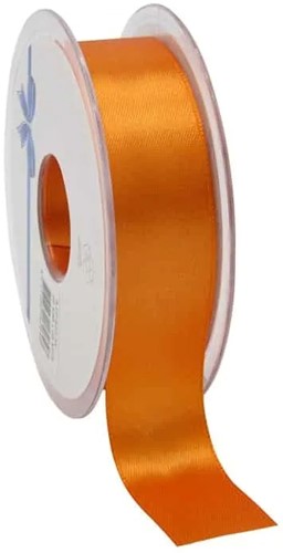 Dubbelsatijn 38mm x 25m Oranje Orange Double Faced Satin Ribbon Dubbelsatijn 