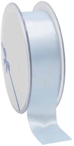 Dubbelsatijn 15mm x 25m Lichtblauw Light Blue Double Faced Satin Ribbon Dubbelsatijn