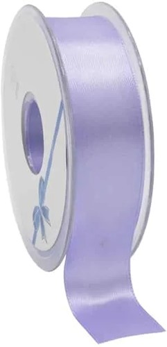 Dubbelsatijn 25mm x 25m Lavendel, Lavender Double Faced Satin Ribbon Dubbelsatijn