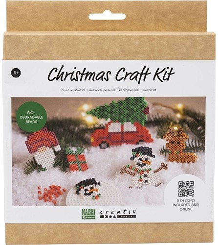 DIYkit Pakket Hobbyset Creative kit Strijkkralen Kersthangers schoencadeautje 