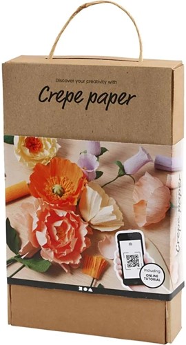 Starter Hobbyset Crêpepapier Crepe papier incl video tutorial