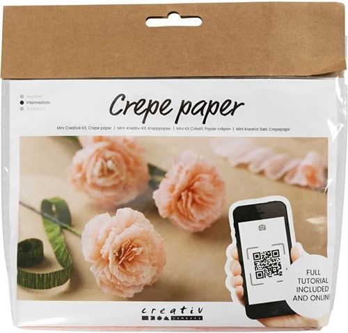 DIYkit Pakket Hobbyset Crêpepapier,Anjers schoencadeautje 