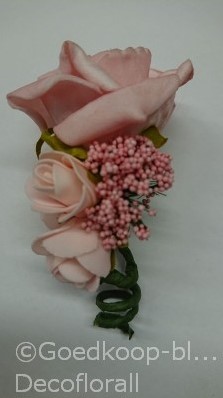 Corsage Roos CPR 917 Softroze softroze roze Maatwerk corsage