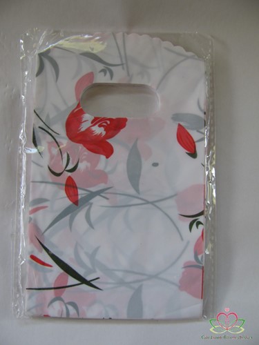 Giftbag Rood Bloemen +/-50 cadeauzakjes Giftbag Flowers Rood
