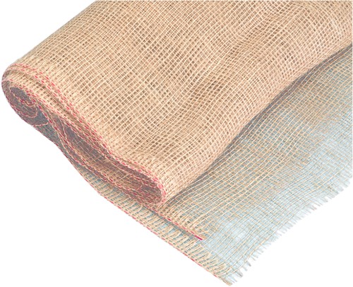 Jutedoek rol Juteweefsel, grof, 100 cm. br, 5 m lang, natur Jute Jutte