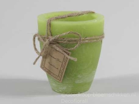 Garden Candle Smal 24uur Rustiek Green 80*90mm Tuinkaars