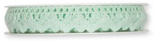 Lint gehaakt 18 mm mintGroen rol 5 meter Lint gehaakt 18
