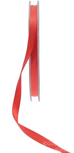 Dubbelsatijn 6mm x 20m Bright Red Double Faced Satin Ribbon Dubbelsatijn