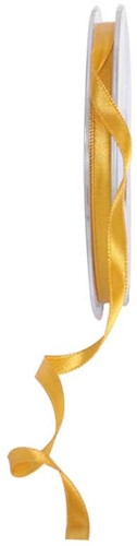 Dubbelsatijn 6mm x 20m Bright Gold Double Faced Satin Ribbon Dubbelsatijn