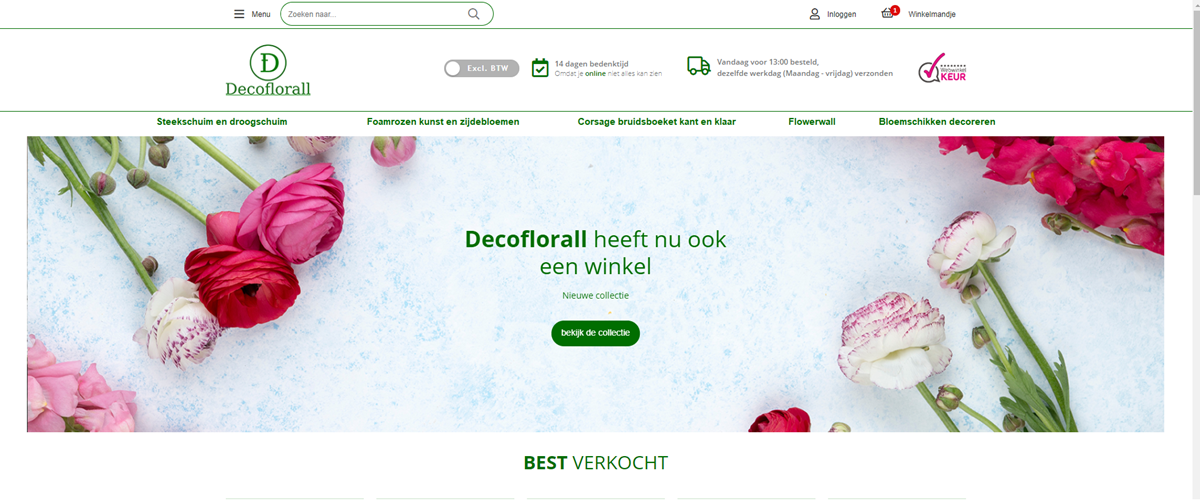 Nieuwsbrief 10-07-2019 Decoflorall is live!