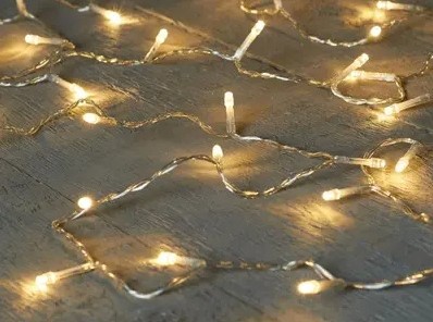 Annas collecion Kerstverlichting binnen en buiten verlichting 120 lampjes warm wit, transparant snoer kerstlichtjes kerstlampjes