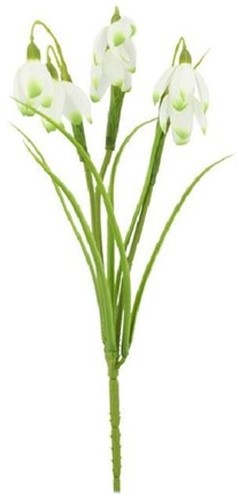  Sneeuwklokje Snowdrop pick 30cm Kunst Sneeuwklokje