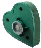 Auto hart dicht 40x40x9 cm. Met 2 zuignappen Auto hart dicht