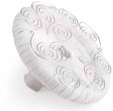 Bruidsboekethouder decoratie, voor bridy WIT Spiralen Luxe Bruidsboekethouder