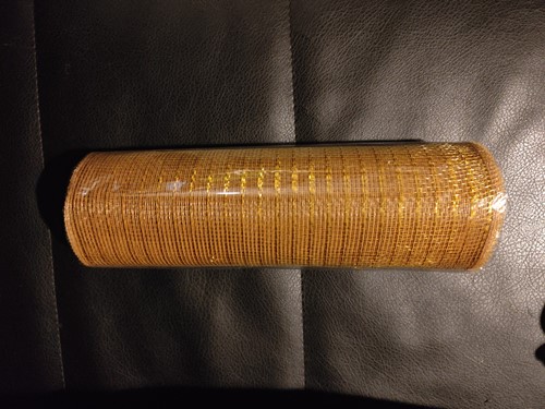 Deco Mesh Metallic Warm Donkergoud Voor Kransen en Inpakken Decomesh 