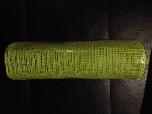 Deco Mesh Metallic Limoengroen Voor Kransen en Inpakken Decomesh 26 cm br 10 yard/9 m
