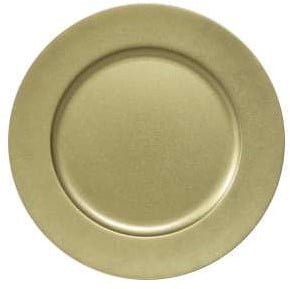 Onderbord Goud Glitter 33 cm. rond / stuk mooi decoratief onderbord