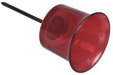 Glas waxinelichthouders Rood, Red 6, 3*7cm. DOOS24 Waxinehouder
