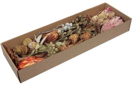 Exotic assortiment de luxe naturel doos 26 stuks - Bijzondere Exotische Droogbloem