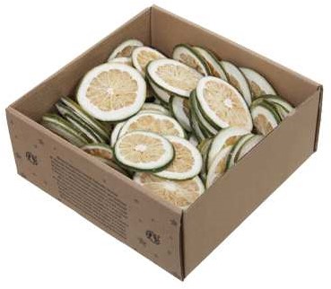 Limoenschijfjes Groen - 250 gr in Handige Doos – Perfect voor Decoraties en Creatieve Projecten – Perfect voor Decoraties en Creatieve Projecten