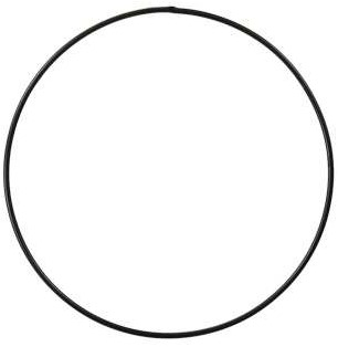 Actie Metalen ring 50 cm zwart gelakt van E 7.85 voor E 4.50 Enkele ring