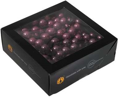 Balletjes op draad 2 cm. Orchid combi doos 144 stuks Kerstballen 2 cm.