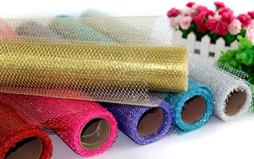 Decomesh met glitter 50 cm. 