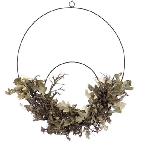 Metalen Ring HANG Ring Dobro Oak D40.0 Naturel Voeg zelf bloemen toe frame