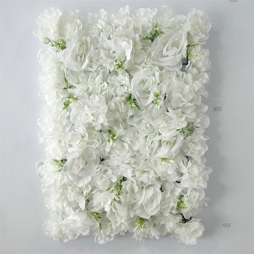 Flowerwall Flower Wall 40*60cm. E Wit Roos Hortensia Flowerwall de Luxe, mooi vol