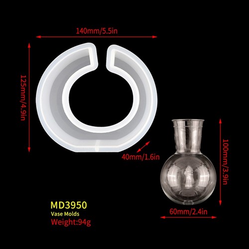 Siliconenmal Asymmetrisch MD3950 Met bolvaasje voor Epoxy Resin 