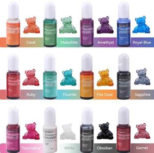 Transparant Epoxyhars Pigment FLUORITE Vloeibare Kleurstof voor Epoxy Resin en UV Resin Hars 