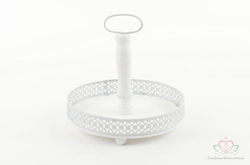 Taartschaal, Taartplateau 25 cm. 1 etage Taartplateau