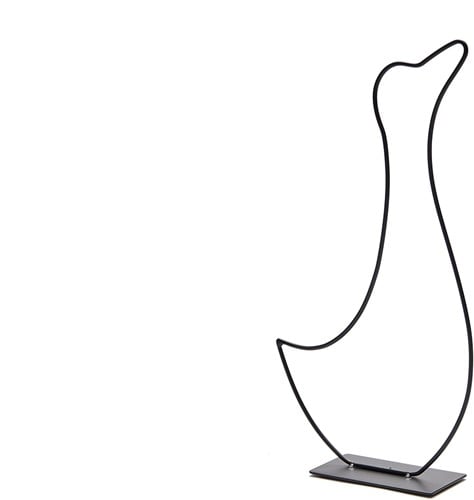 Actie Metalen frame Gans DUTCH op voet +/- 30cm zwart standaard eenmalig artikel