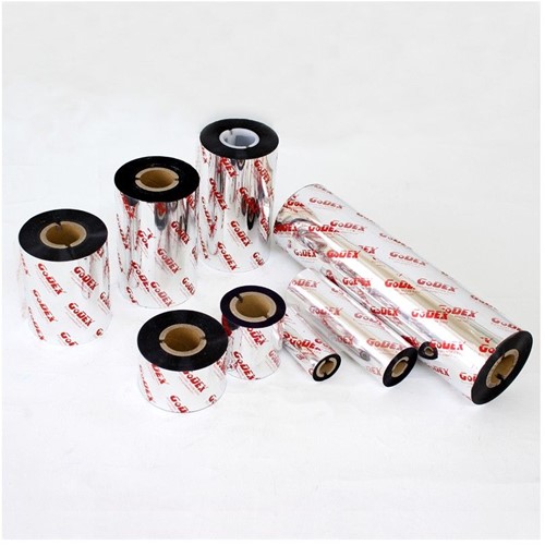 Inkt voor Lintprinters Transferfilm Zwart GWR745 Standard wax-resin 84mm/74m Kleine kern voor lint en stickers