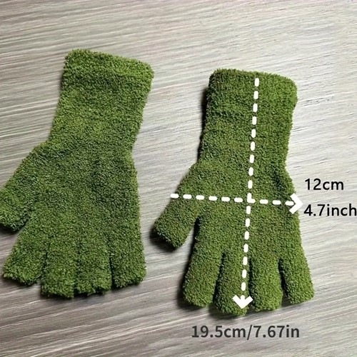 Vingerloze handschoenen 1 maat eenmalig artikel lekker warme fleece