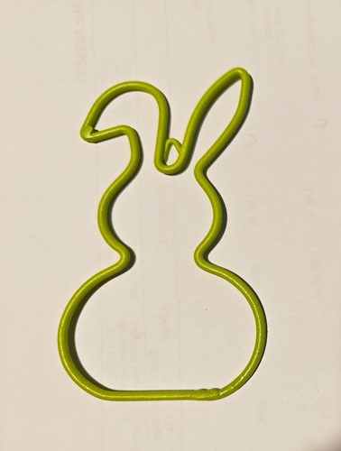Metalen frame Haas haasje hangend oor hanger 10 cm Lime green Lime groen OP=OP Hang Metal Bunny eenmalig artikel