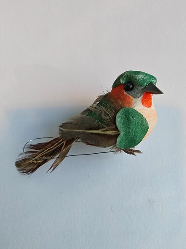 Vogeltjes Groentinten op draad / st mooie vogeltjes op draad