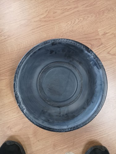 Schaal Zwart Zink 26 cm fruitschaal