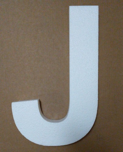 Alfabet Styropor Piepschuim letter - J smaller lettertype styropor