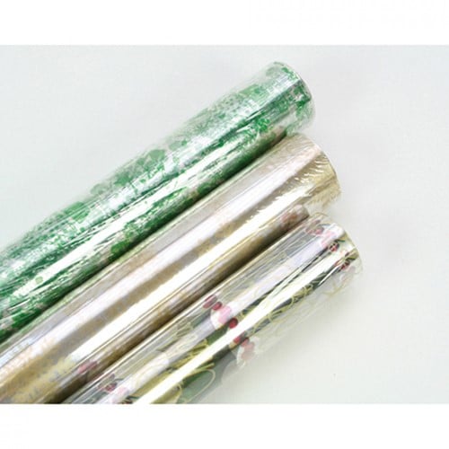 3 rollen Cellofaan Folie rol Kerst/winteropdruk70cm. X 5meter Uit assortie