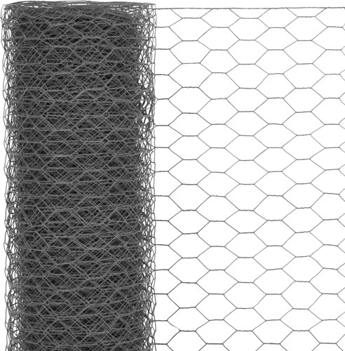 Actie KippenGaas Gegalvaniseerd 13 x 0,70 mm x 50 cm breed / rol 10m handig voor basis bloemschikken, hobby en decoratie