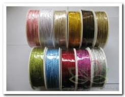 Koord, glanzend gekleurd koord  2 mm rol 50 m