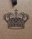 Labels Kroon /- 10 stuks. Kraftkleurig Labels voor Jute
