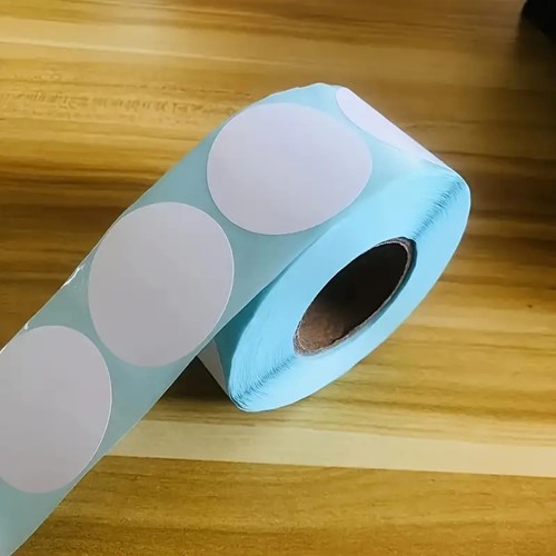 Thermische labels, WIT ROND 40mm Stickers Labels Thermal/ rol 800 labels  voor diverse merken Thermische printers om zelf foto, tekst, afbeeldingen op te printen